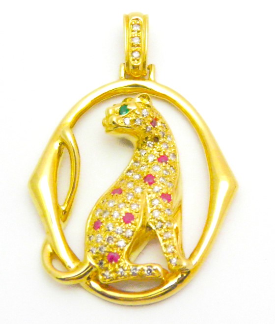 k18パンサートップペンダント （JEWELRY 貴金属・宝石 ペンダント 